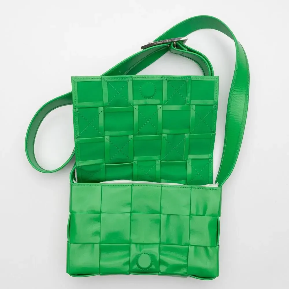 Bottega Veneta Cassette Mini Leather Messenger Bag